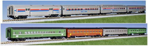 Kato K1061971 8er Set Personenwagen Amtrak, Ep.IV, Rainbow Era